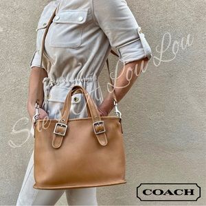 VTG COACH Timeless Classic LEGACY SATCHEL, No. 9063 in Camel